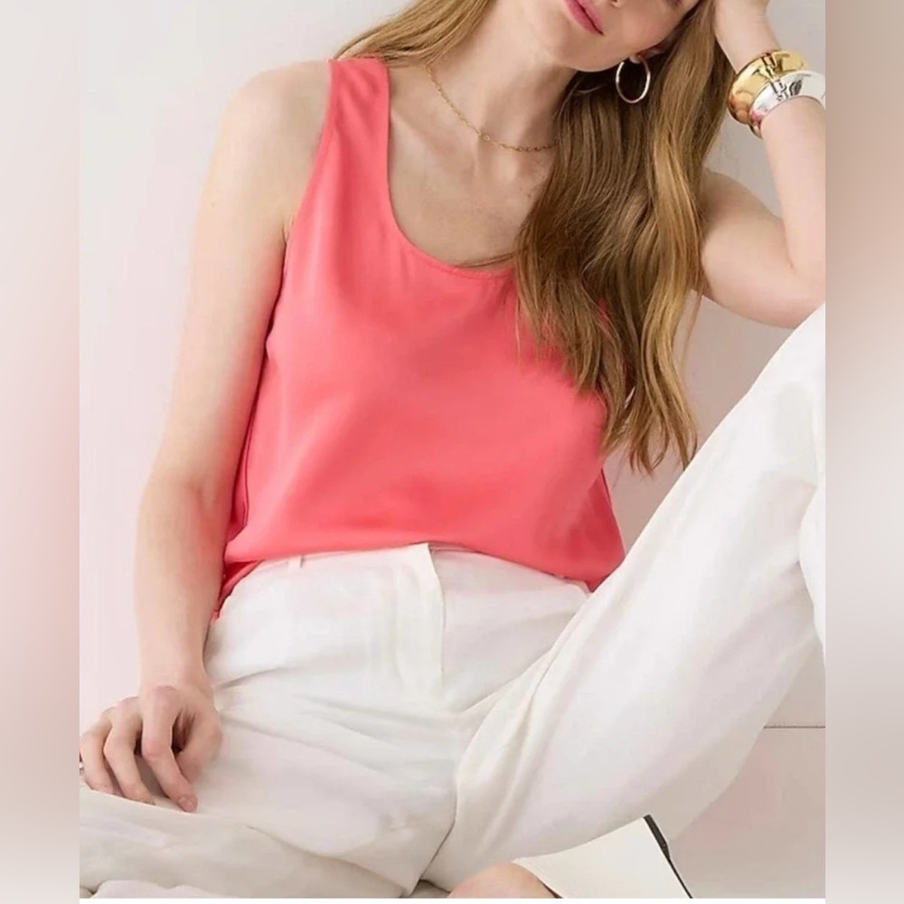 J. Crew Coral Tank Top